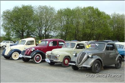 Simca 5, Simca 6, Simca 8