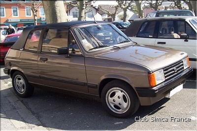 Talbot Samba cabriolet