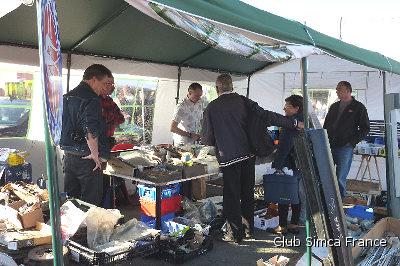 Le stand de pièces